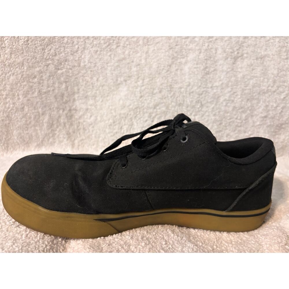 Volcom Safety Shoes Mens 10.5 Black Canvas Gum Sole Skate Work Sneakers ASTM - Picture 5 of 9